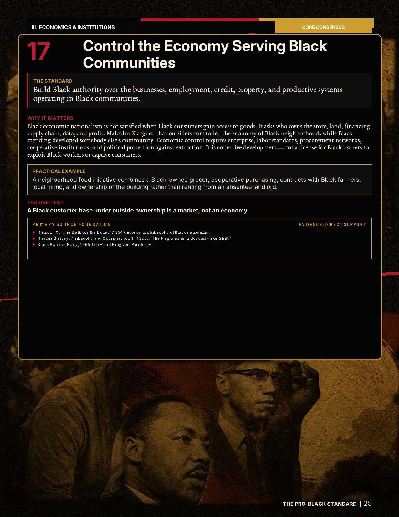 Interior preview of Rule 17, Control the Economy Serving Black Communities