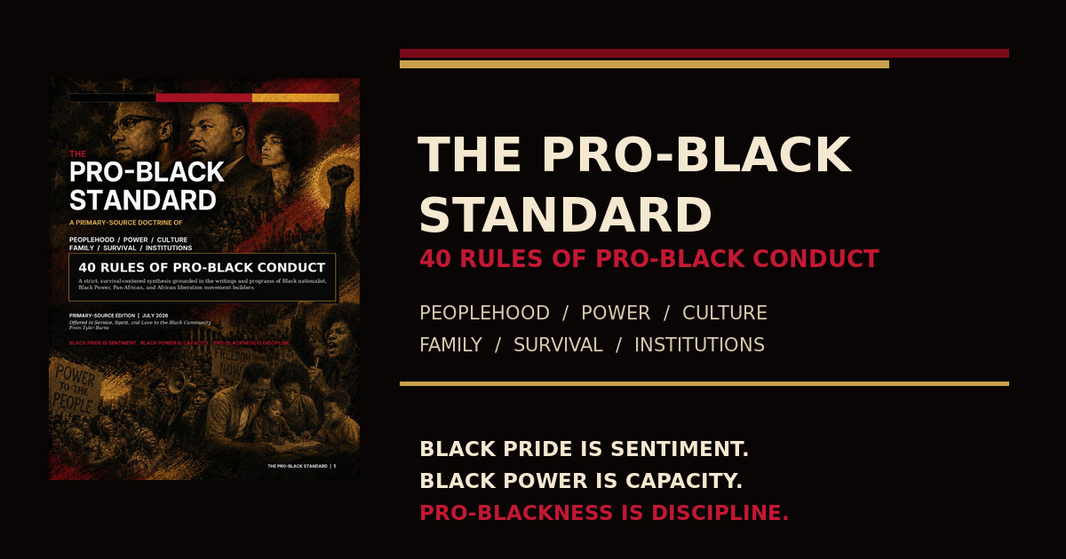 The Pro-Black Standard social card